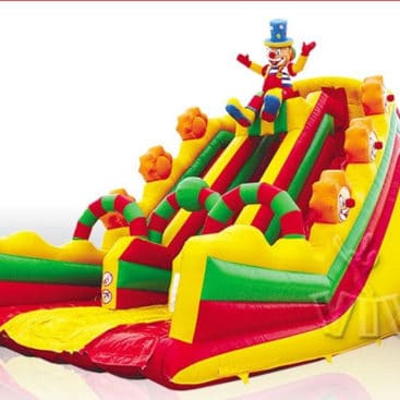 Location toboggan gonflable Clown